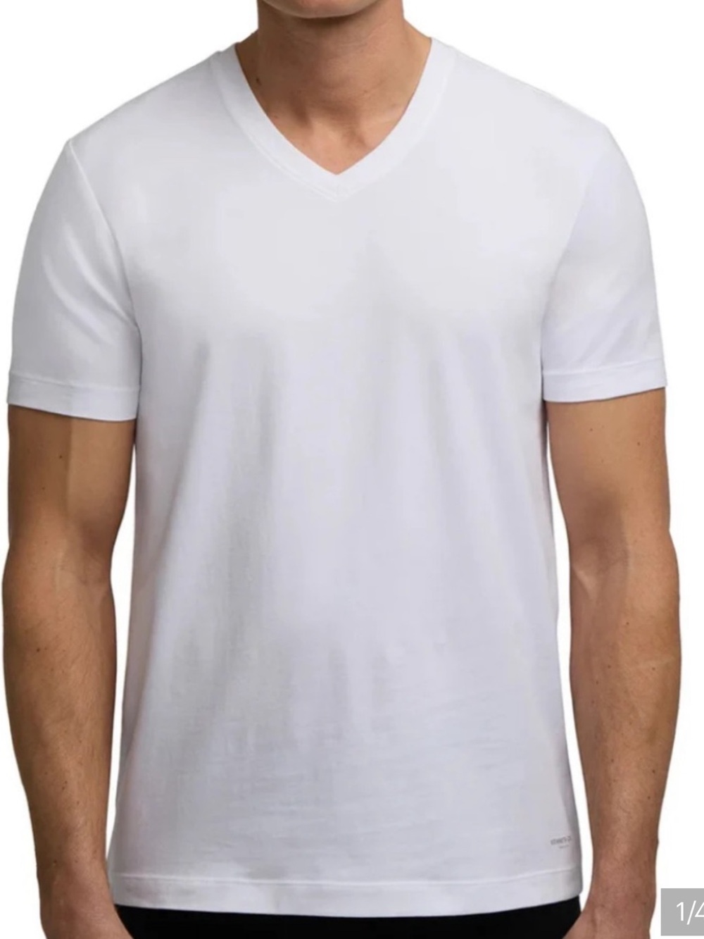 Kenneth Cole Cotton Stretch V neck Tee
